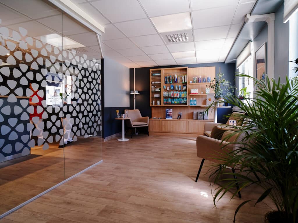Väntrum på Smile Tandvård Karlstad.